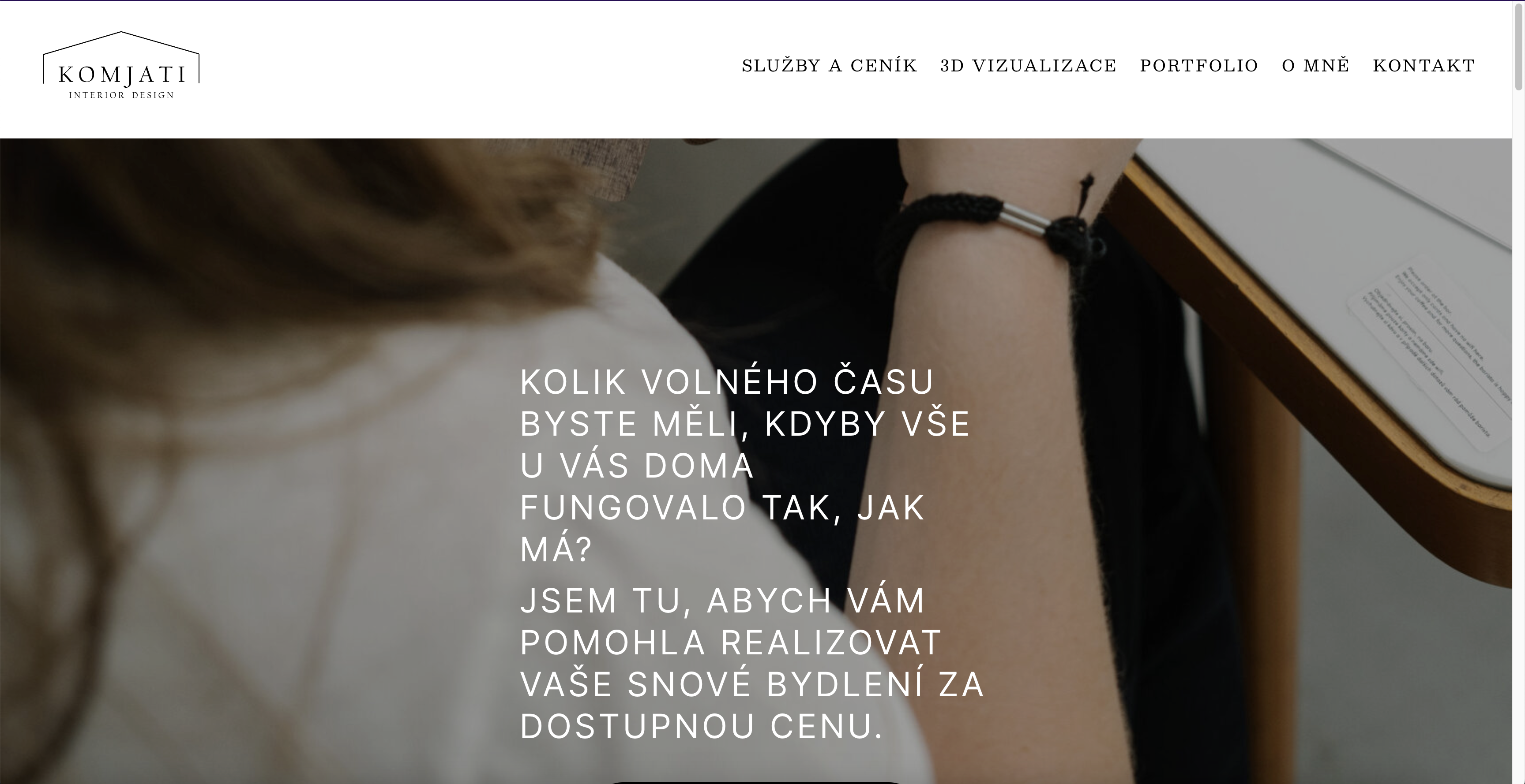 Komjati design page preview